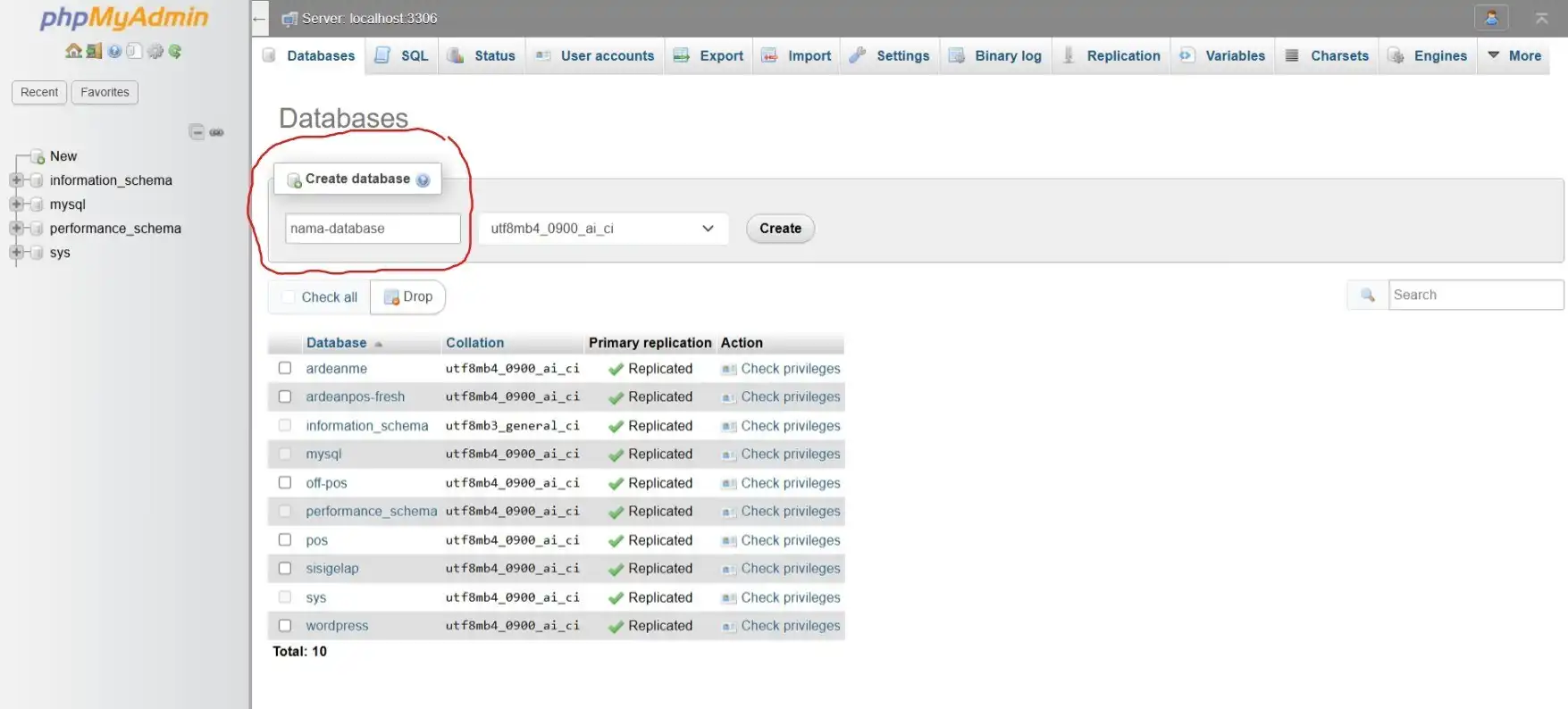 PhpMyAdmin
