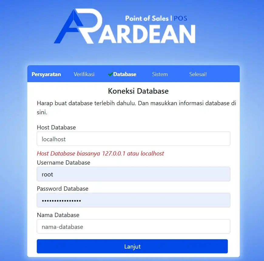 Install ArdeanPOS