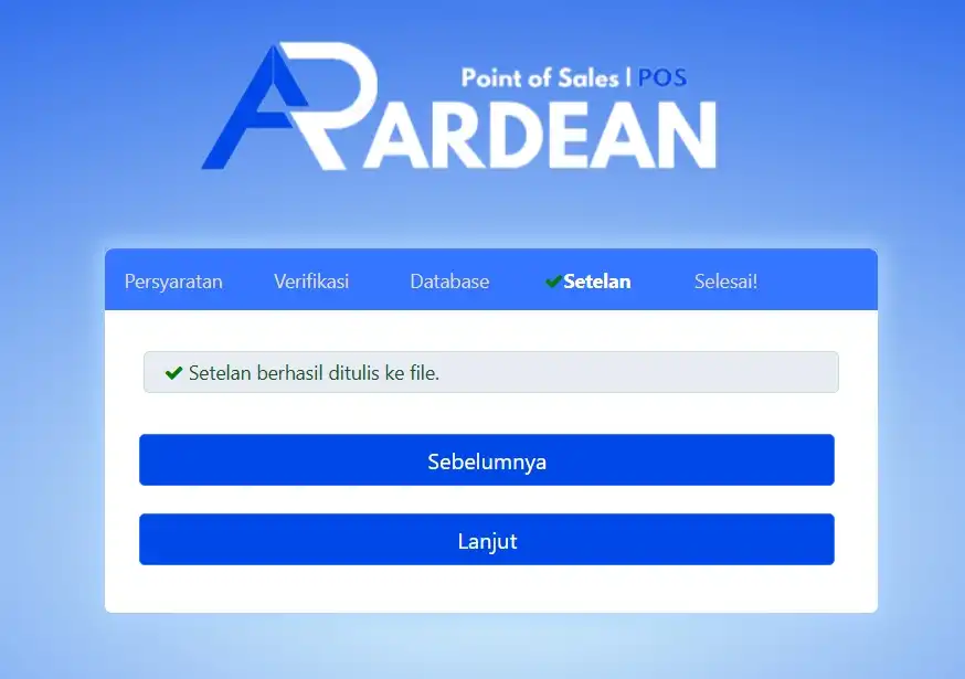 Install ArdeanPOS